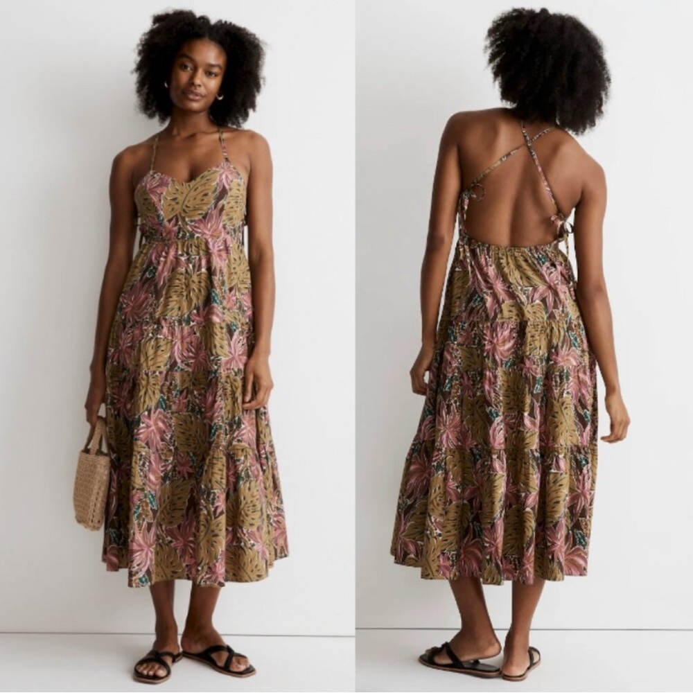 Madewell Floral Poplin Dress